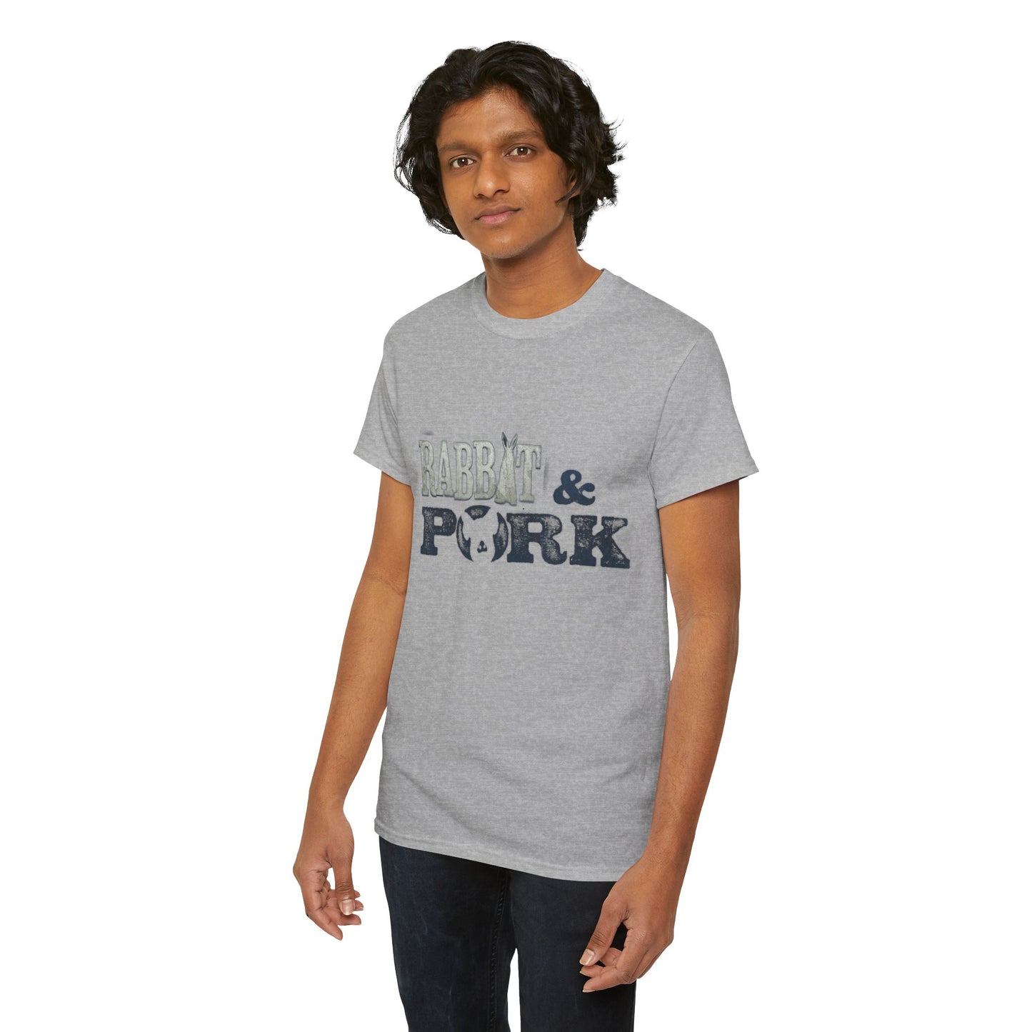 "Rabbit & Pork" Fallout: London DLC Unisex Heavy Cotton Tee
