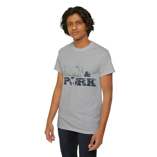 "Rabbit & Pork" Fallout: London DLC Unisex Heavy Cotton Tee