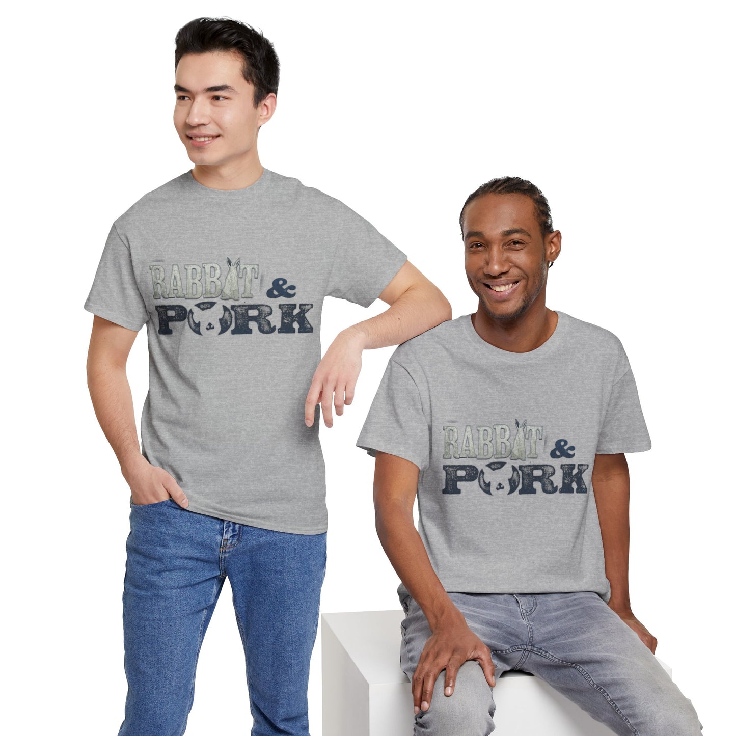 "Rabbit & Pork" Fallout: London DLC Unisex Heavy Cotton Tee